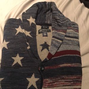 Men’s shawl collar cardigan sweater